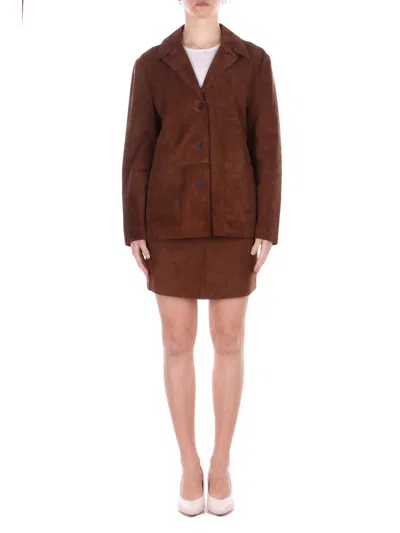 Alpha Studio Women's Jacket Ad6630n 2017 Blazer C\revers Coffee In Other