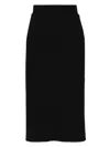 Alpha Studio Wool Midi Skirt In Black
