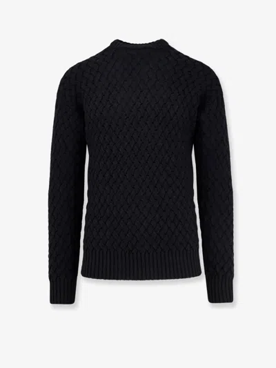 Alpha Studio Wool Sweater In Black
