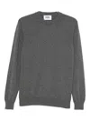 Alpha Studio Wool Sweater In Gray