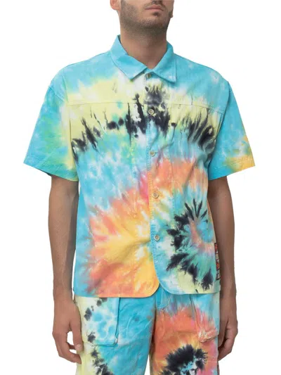 Alpha Style Tie-dye Shirt In Multicolor