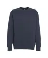 Alpha Tauri Crew Neck Sweatshirt With Subtle Patch Logo In Gray