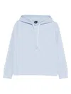 Alpha Tauri Drawstring Hooded Sweatshirt In Blue