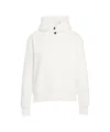 Alpha Tauri Hooded Sweatshirt With High Collar And Subtle Logo Detail In White