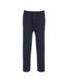 Alpha Tauri Knit Joggers With Adjustable Waistband And Functional Pockets In Black