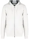 Alpha Tauri Logo-patch Zip-up Hoodie In White