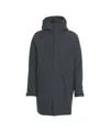 Alpha Tauri Parka With Fixed Hood And Concealed Zip Closure In Gray