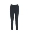 Alpha Tauri Pleated Trousers With Contemporary Fit And Concealed Closure In Blue