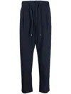 Alpha Tauri Pocas Drop-crotch Trousers In Blue