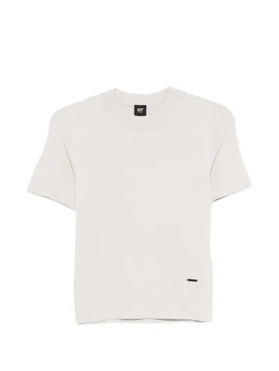 Alpha Tauri Short-sleeve Knit Top In Neutral