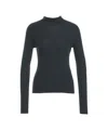 Alpha Tauri Slim-fit Black Knitted Turtleneck Sweater In Black
