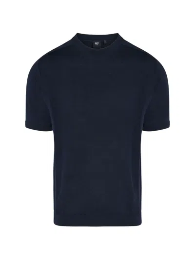 Alpha Tauri Textured T-shirt In Blue