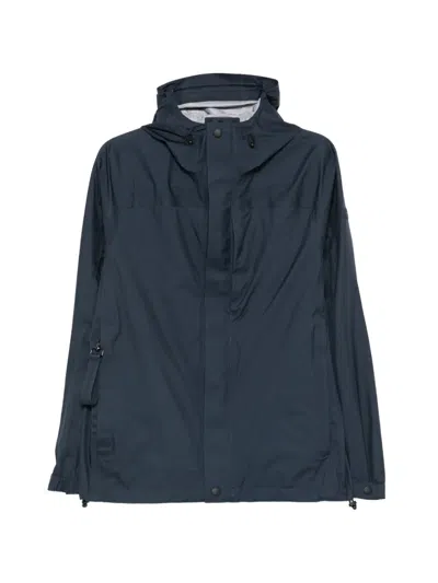 Alpha Tauri Zip-fastening Hooded Jacket In Blue