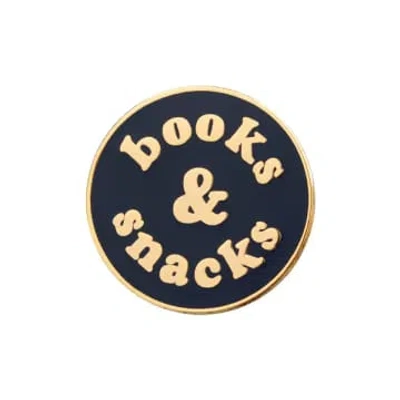 Alphabet Bags Books & Snacks Enamel Pin In Multi