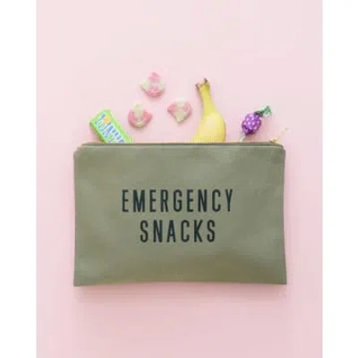 Alphabet Bags Emergency Snacks Zipped Pouch In Green