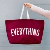 ALPHABET BAGS EVERYTHING LARGE TOTE BAG