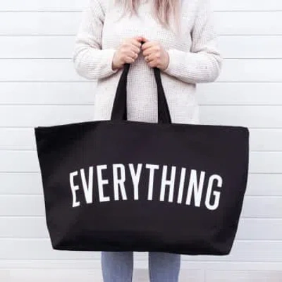 Alphabet Bags Everything Large Tote Bag In Black