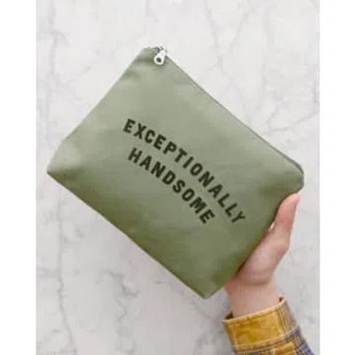 Alphabet Bags Exceptionally Handsome Washbag In Green