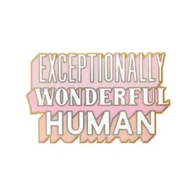 Alphabet Bags Exceptionally Wonderful Human Enamel Pin In Pink