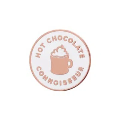 Alphabet Bags Hot Chocolate Connoisseur Enamel Pin In Multi