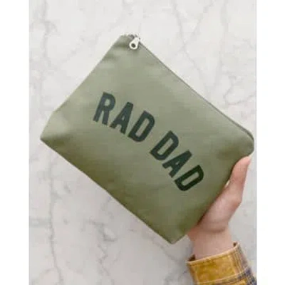 Alphabet Bags Rad Dad Washbag In Gold