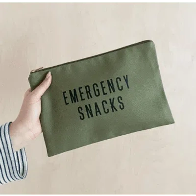 Alphabetbags Olive Green Emergency Snacks Pouch