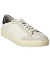Alphakilo Atlas Leather & Suede Sneaker In White