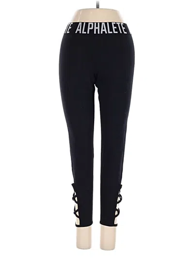 Pre-owned Alphalete Athletics Active Pants In Black