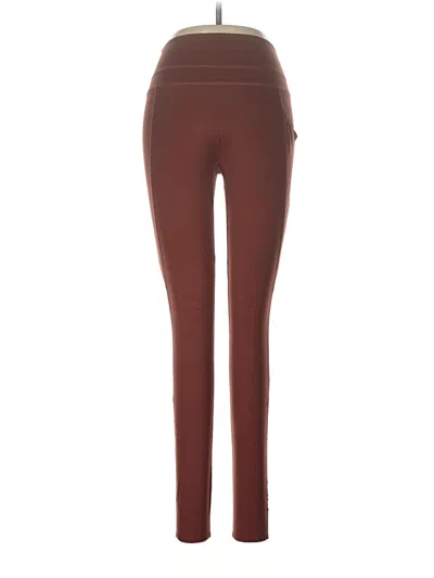 Pre-owned Alphalete Athletics Active Pants In Brown