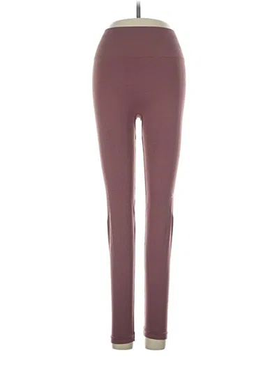 Pre-owned Alphalete Athletics Active Pants In Burgundy