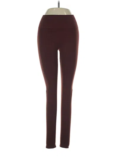 Pre-owned Alphalete Athletics Active Pants In Burgundy