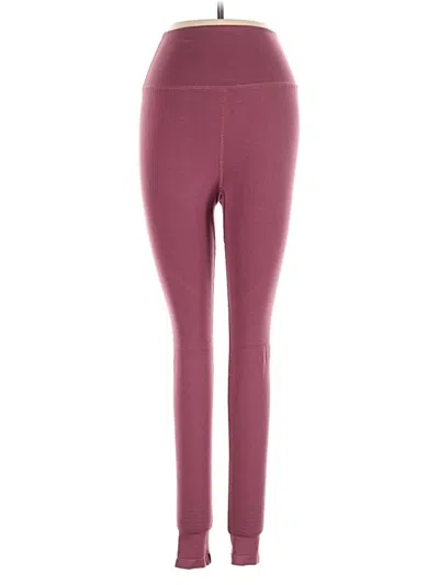 Pre-owned Alphalete Athletics Active Pants In Burgundy