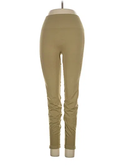 Pre-owned Alphalete Athletics Active Pants In Gold