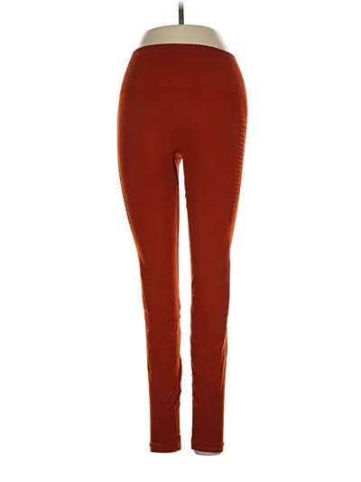 Pre-owned Alphalete Athletics Active Pants In Orange