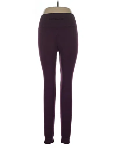 Pre-owned Alphalete Athletics Active Pants In Purple