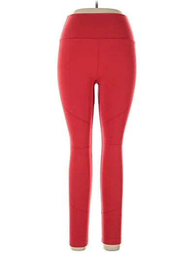 Pre-owned Alphalete Athletics Active Pants In Red