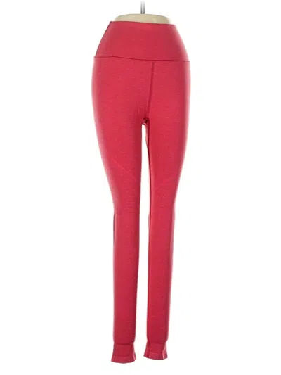 Pre-owned Alphalete Athletics Active Pants In Red