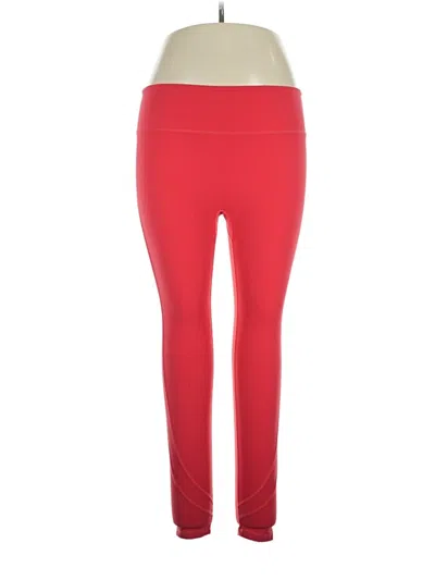 Pre-owned Alphalete Athletics Active Pants In Red