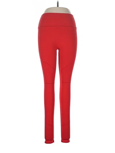 Pre-owned Alphalete Athletics Active Pants In Red