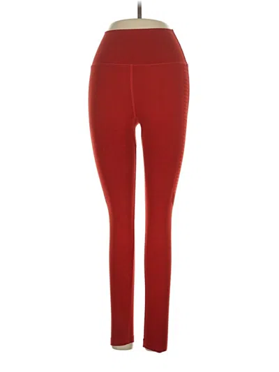 Pre-owned Alphalete Athletics Active Pants In Red