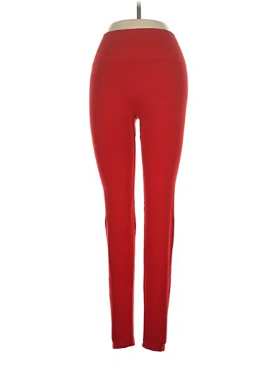 Pre-owned Alphalete Athletics Active Pants In Red