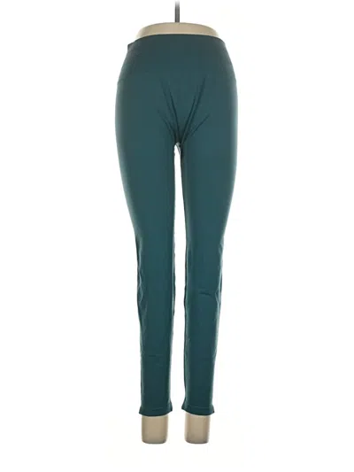 Pre-owned Alphalete Athletics Active Pants In Teal