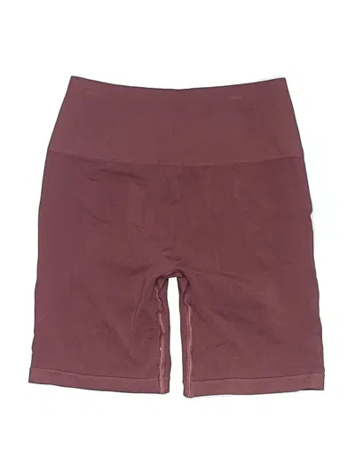 Pre-owned Alphalete Athletics Athletic Shorts In Burgundy