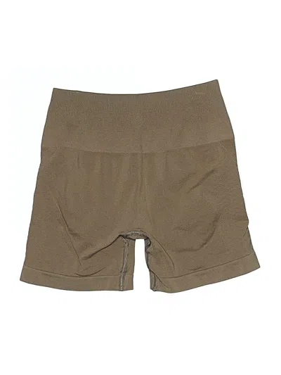 Pre-owned Alphalete Athletics Khaki Shorts In Brown