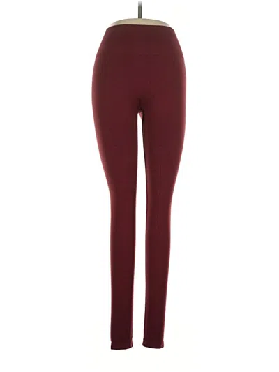 Pre-owned Alphalete Athletics Leggings In Burgundy