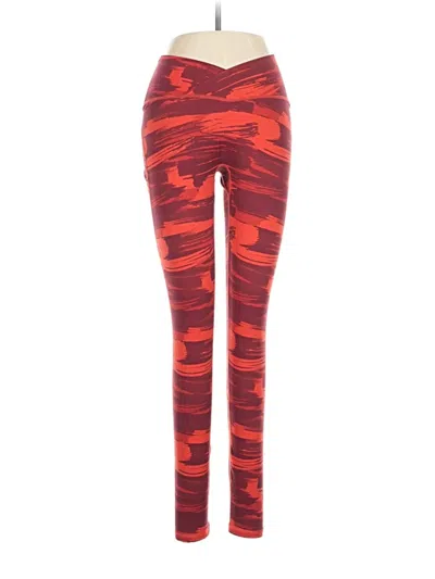 Pre-owned Alphalete Athletics Leggings In Red