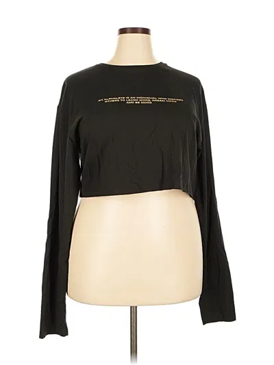 Pre-owned Alphalete Athletics Long Sleeve T-shirt In Black