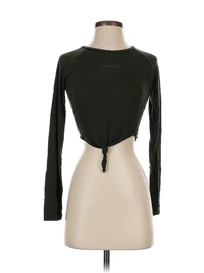 Pre-owned Alphalete Athletics Long Sleeve T-shirt In Green