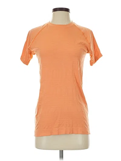 Pre-owned Alphalete Athletics Short Sleeve T-shirt In Orange