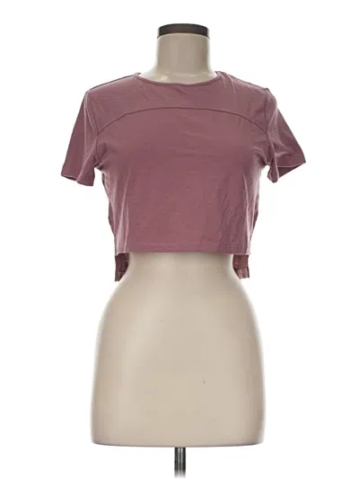 Pre-owned Alphalete Athletics Short Sleeve T-shirt In Pink